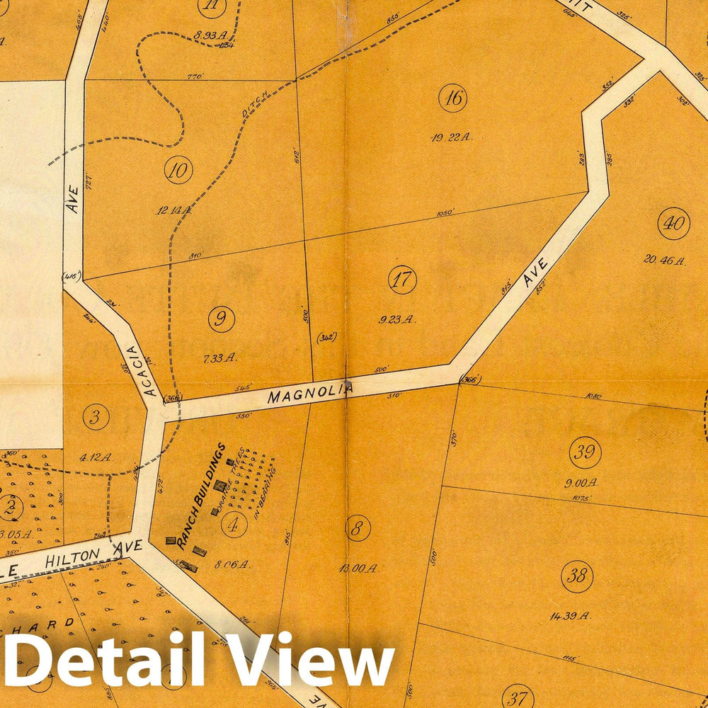 Historic Map : Pleasant Valley Tract, Oroville. 1887 - Vintage Wall Art