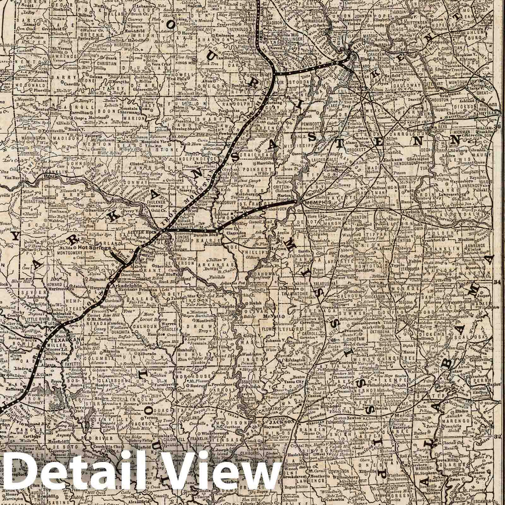 Historic Wall Map : Pamphlet, Intl. & Gt. N. Railroad. 1878 - Vintage Wall Art