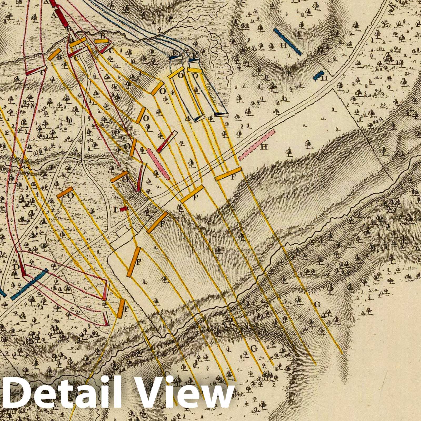 American Revolution: Hubbardton, Vermont - Military Map, 1780