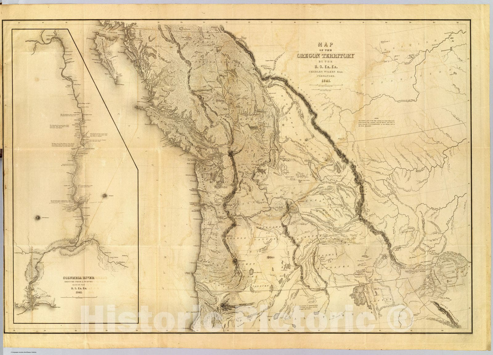 Historic Map : Map of the Oregon Territory, 1841 v2