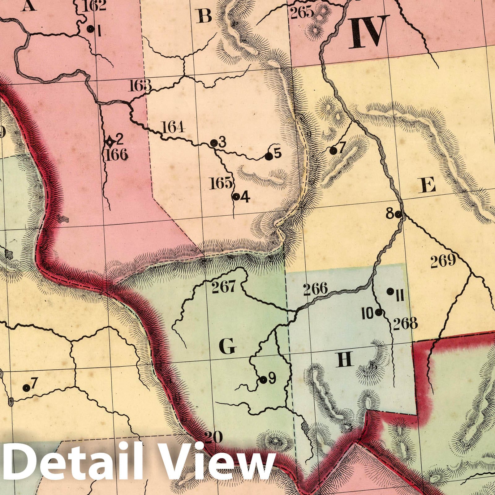 Historic Map : NE Sheet: The Pacific States 1866 - Vintage Wall Art