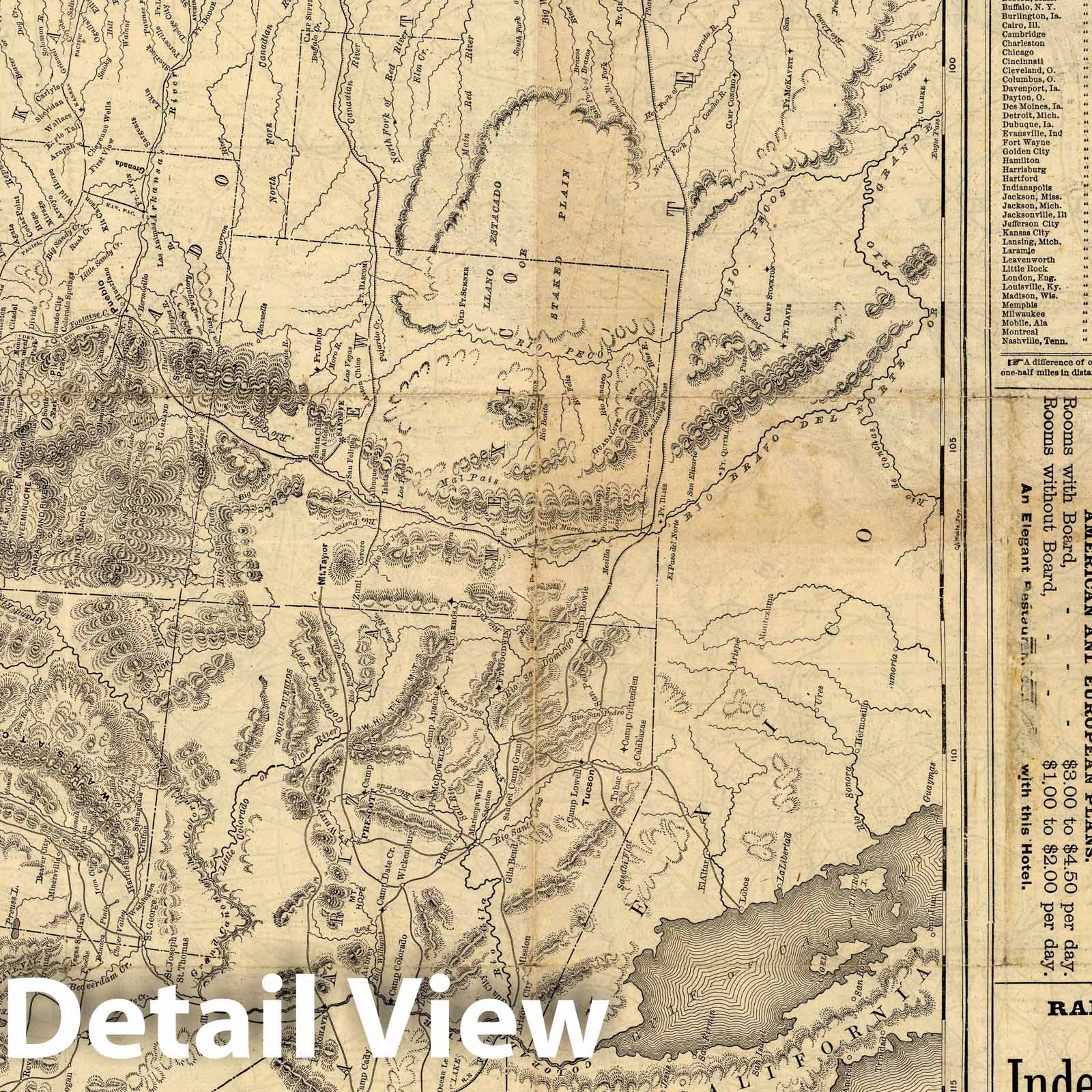 Historic Map : Rand-McNally official Railway Guide Map, 1877 v2