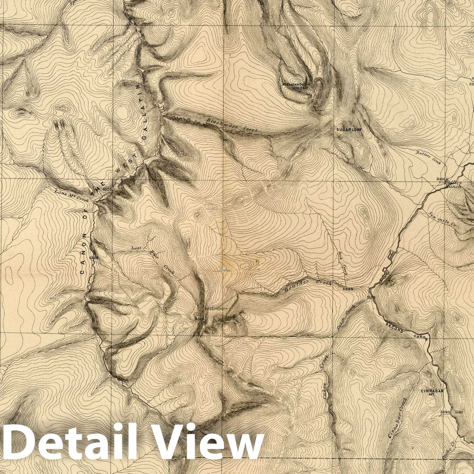 Montana and Wyoming Territories, Yellowstone Region - Geologic Map, 1872