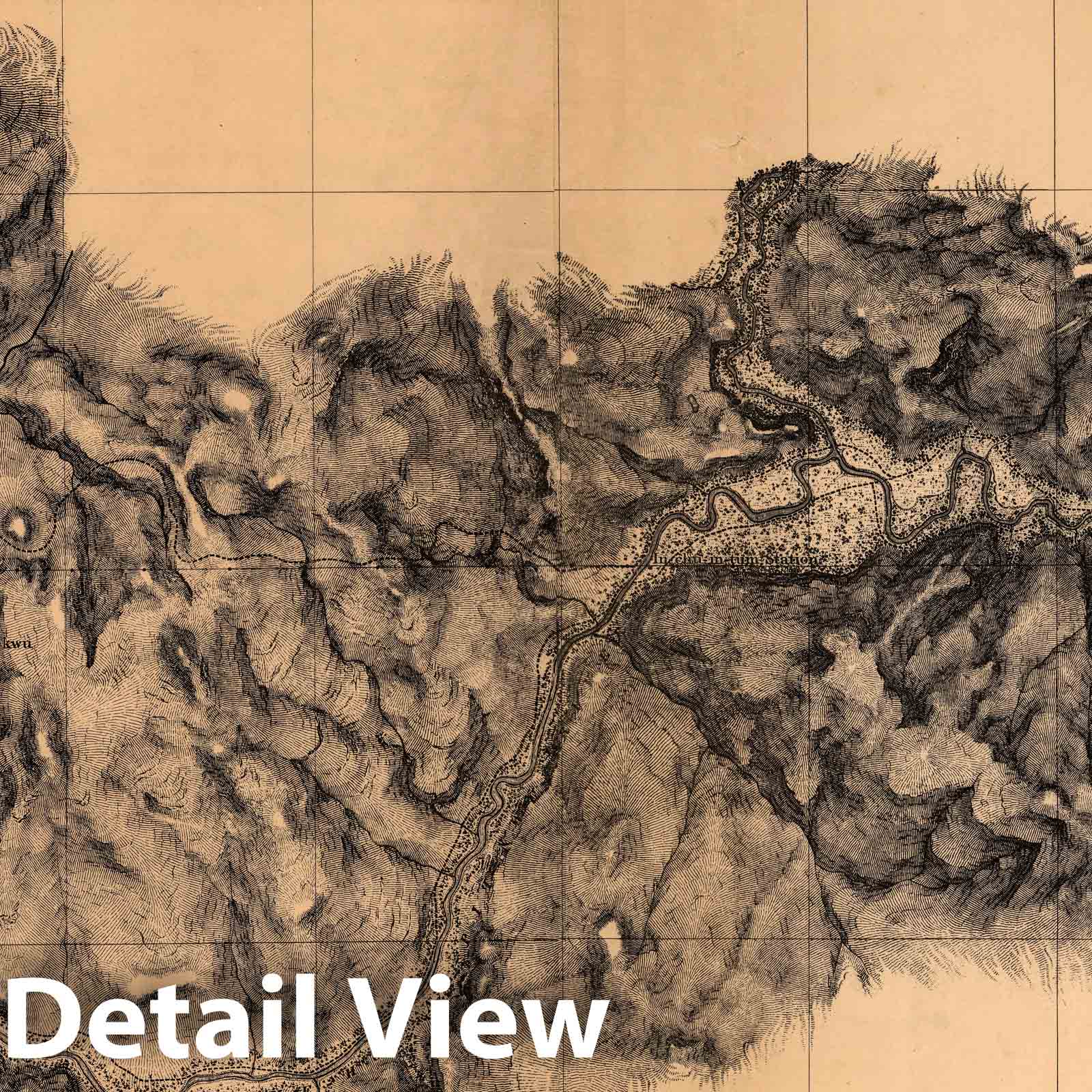 Historic Map : Sheet No. 4. Photo-Lithographic Copy of The Detailed Maps of The North West Boundary, 1866 - Vintage Wall Art