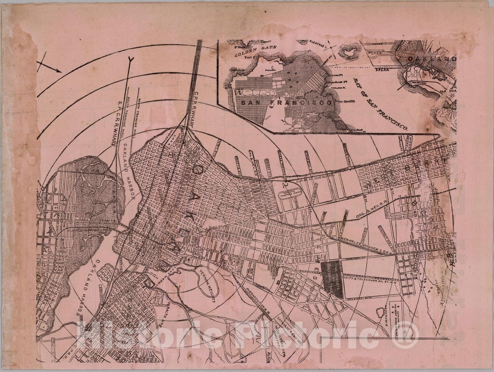 Historic Map : Real Estate, Roberts and Wolfskill Tract 1887 v2