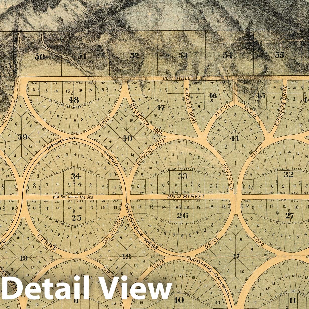 San Antonio Heights, Ontario, San Bernardino County, California - Property Map, 1887