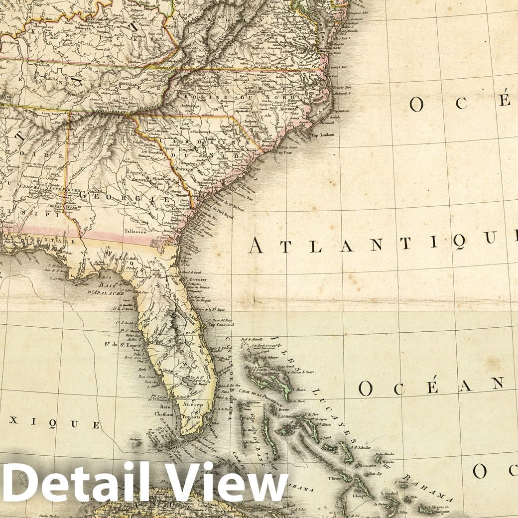 United States, Canada, and West Indies - River Map, 1806 - Historical Map Print