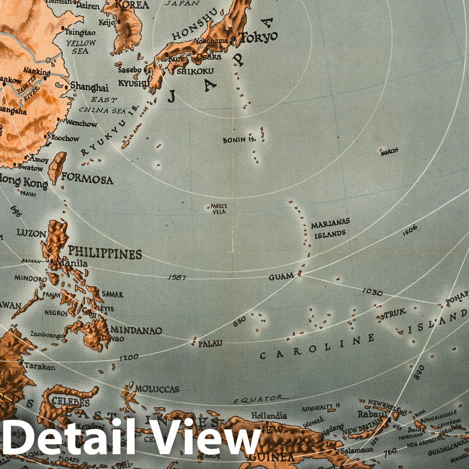 World War II: Tokyo - Pictorial Map, 1943