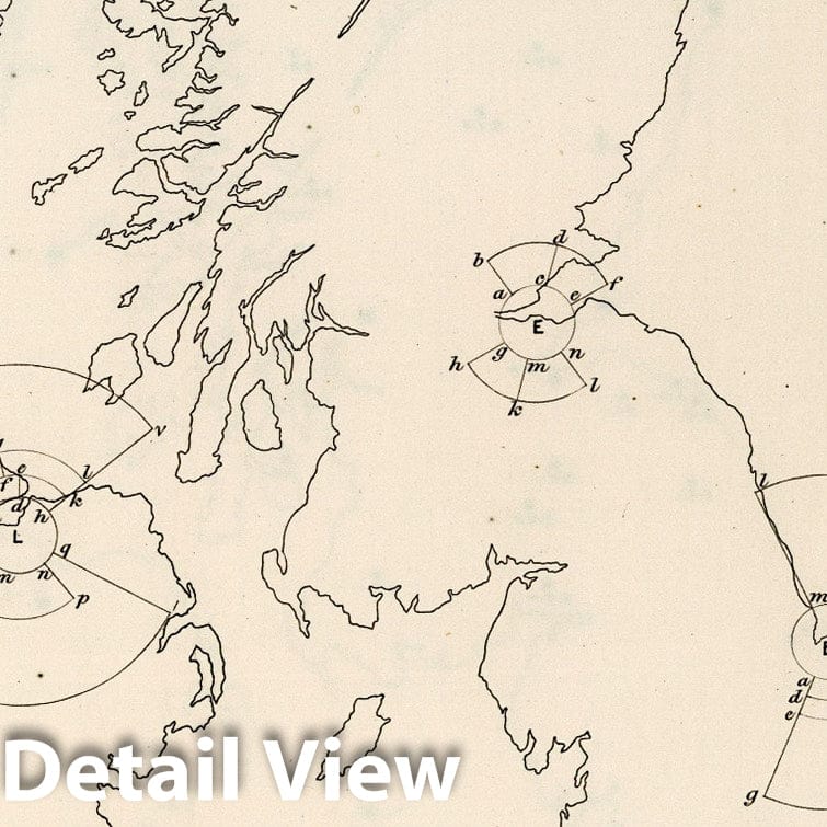 Great Britain and Ireland: Principal Triangulation - Plate No. XXIV, 1858 - Historical Map Print