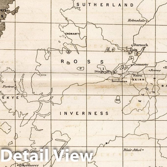 Scotland - Ordnance Survey Index, 1857 - Historical Map Print