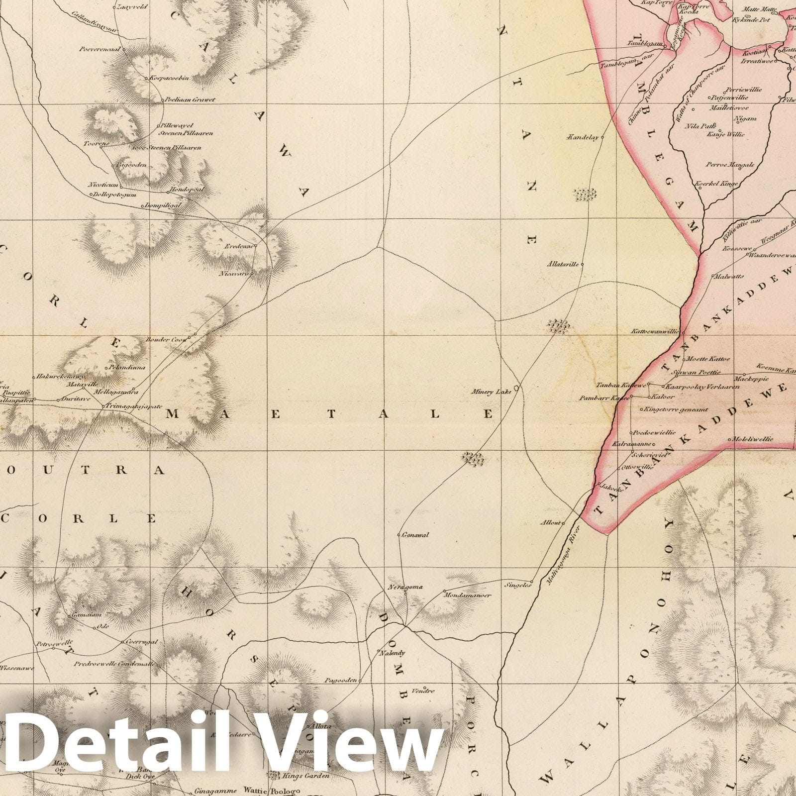 Sri Lanka - Road Map, 1805 - Aaron Arrowsmith Historical Map Print