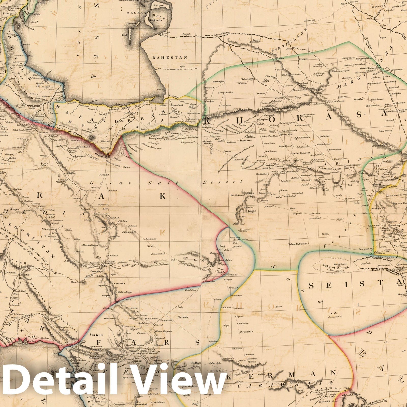 Euphrates to Indus: Oxus to Indian Ocean - Road Map, 1813