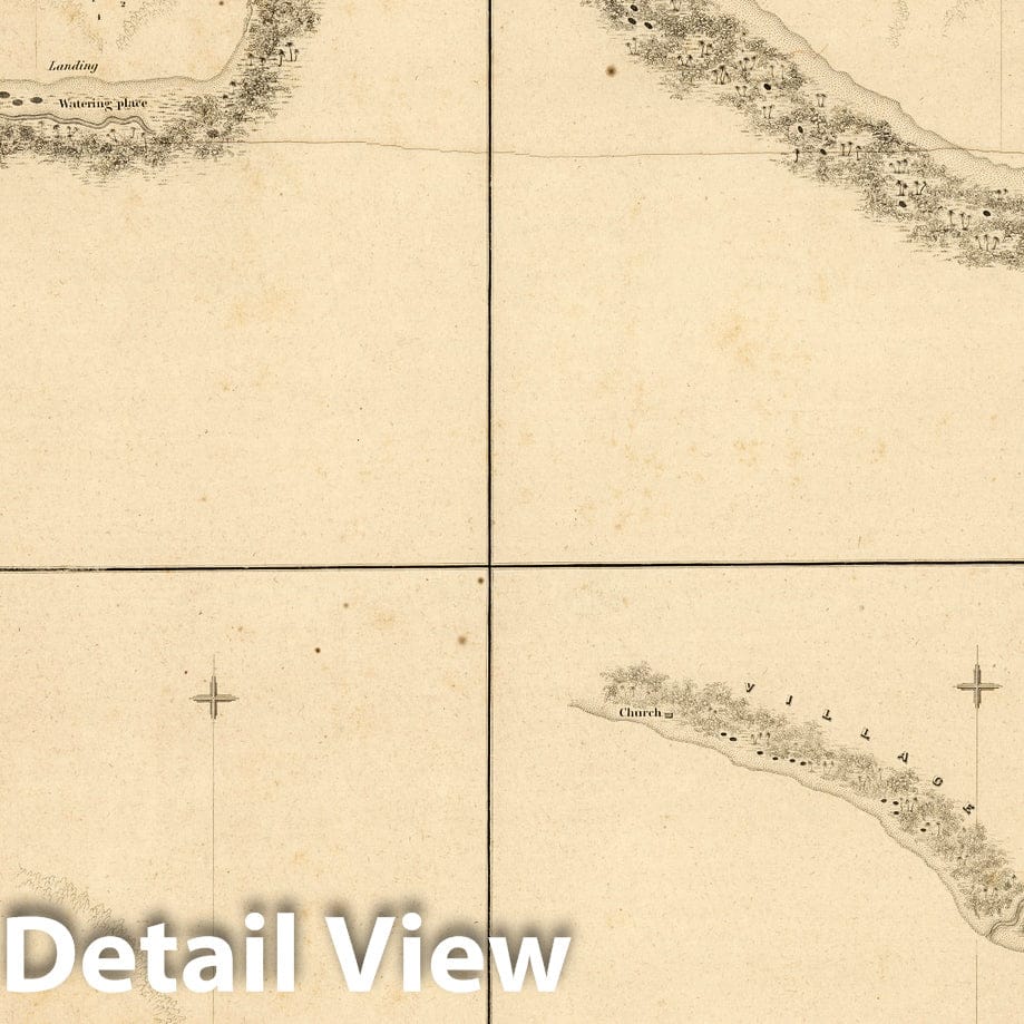Samoa - Nautical Chart, 1839 - Historical Map Print