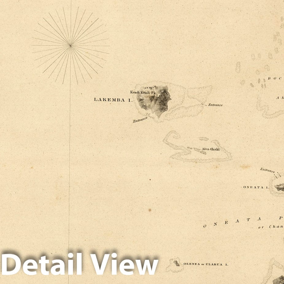 Fiji Islands, Eastern Group - Nautical Chart - Sheet 1, 1841