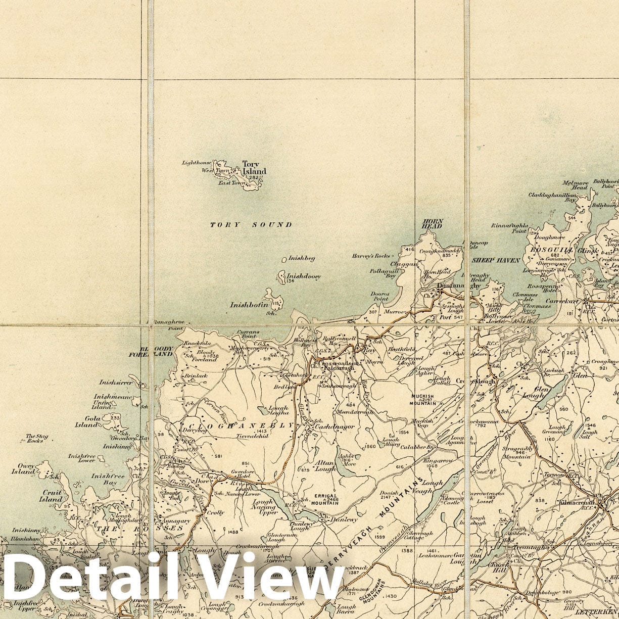 Ireland - Sheet No. 1, 1904 Historical Map Print