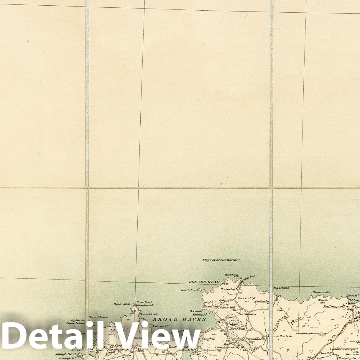 Ireland - Sheet No. 3, 1904 Ordnance Survey Quarter-inch Series Map Print