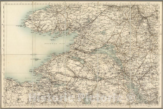 Historic Map : Sheet 4. 1904 - Ordnance Survey Ireland Quarter-inch Series. - Vintage Wall Art