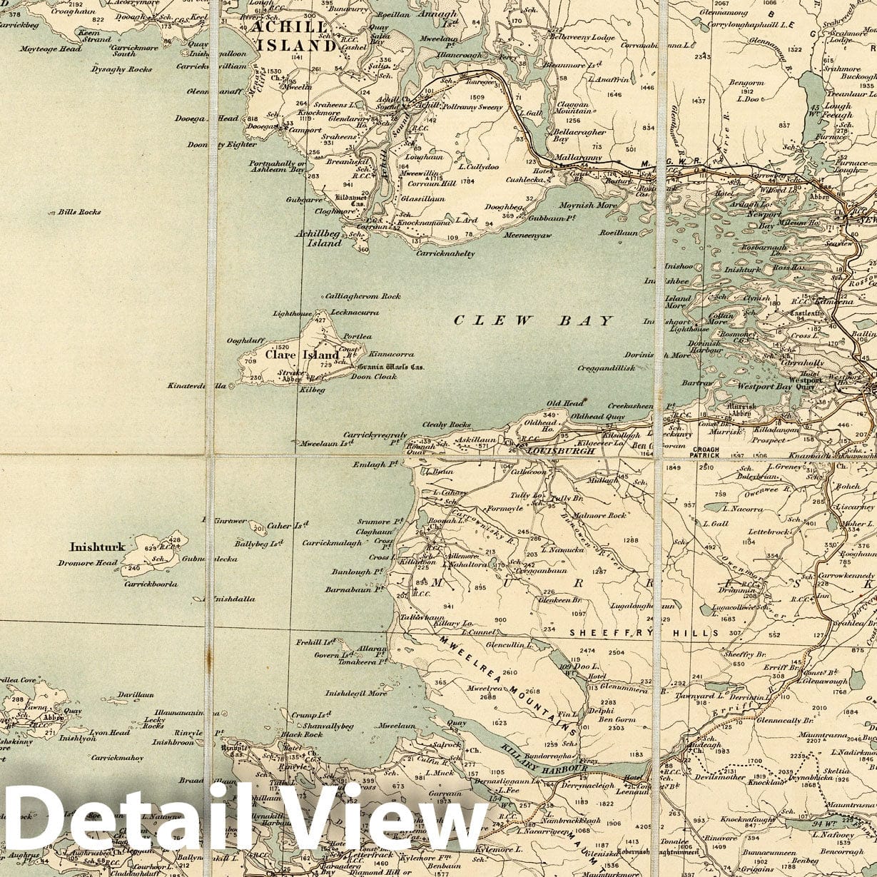 Ireland - Sheet 6, 1904 - Ordnance Survey Quarter-inch Series Map