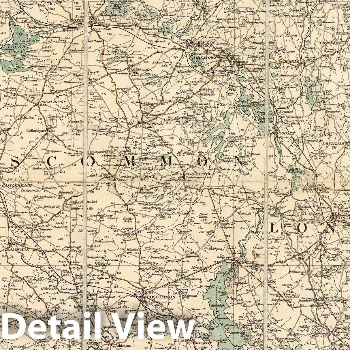 Ireland - Sheet 7, 1904 Historical Map Print