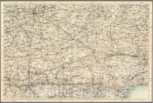 Historic Map : Sheet 13. 1904 - Vintage Wall Art