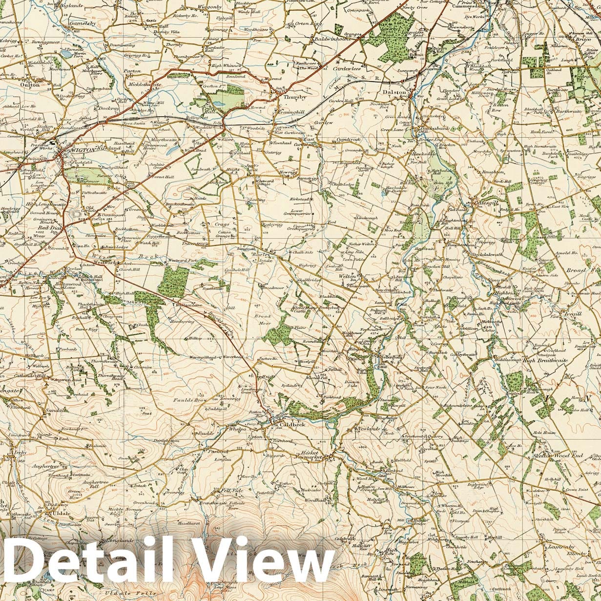Carlisle, England - Sheet 9, 1921 - Ordnance Survey Historical Map Print