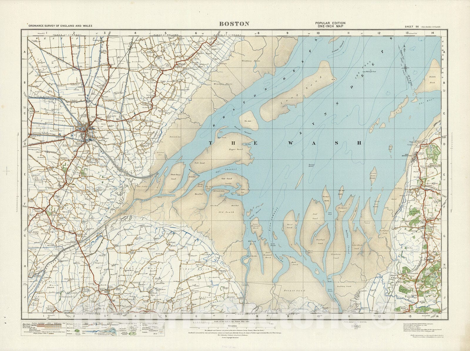 Historic Map : Sheet 56. Boston. 1920 - Vintage Wall Art