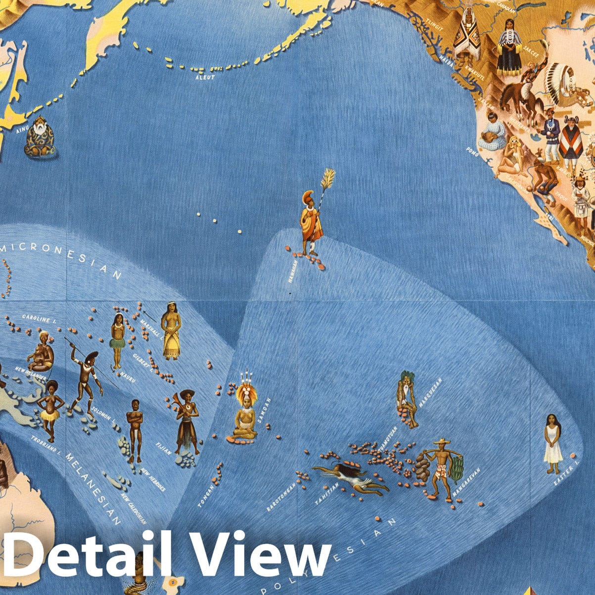 World - Pictorial Map, 1940 - Historical Reproduction Print