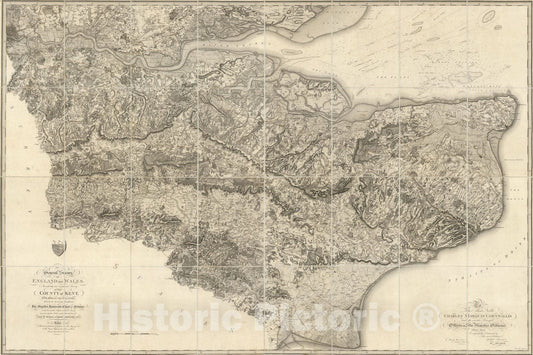 Historic Map : Case Map, The County of Kent, with part of the County of Essex. 1801 - Vintage Wall Art