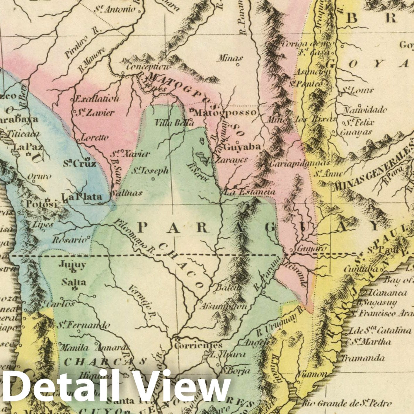 South America, 1817 - Historical Map Print