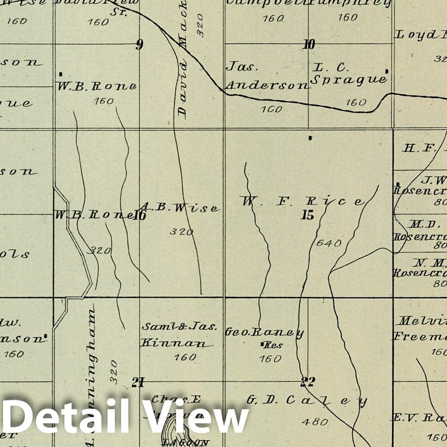 Dawson County, Neb - River Map, 1904 - Historical Atlas Reproduction