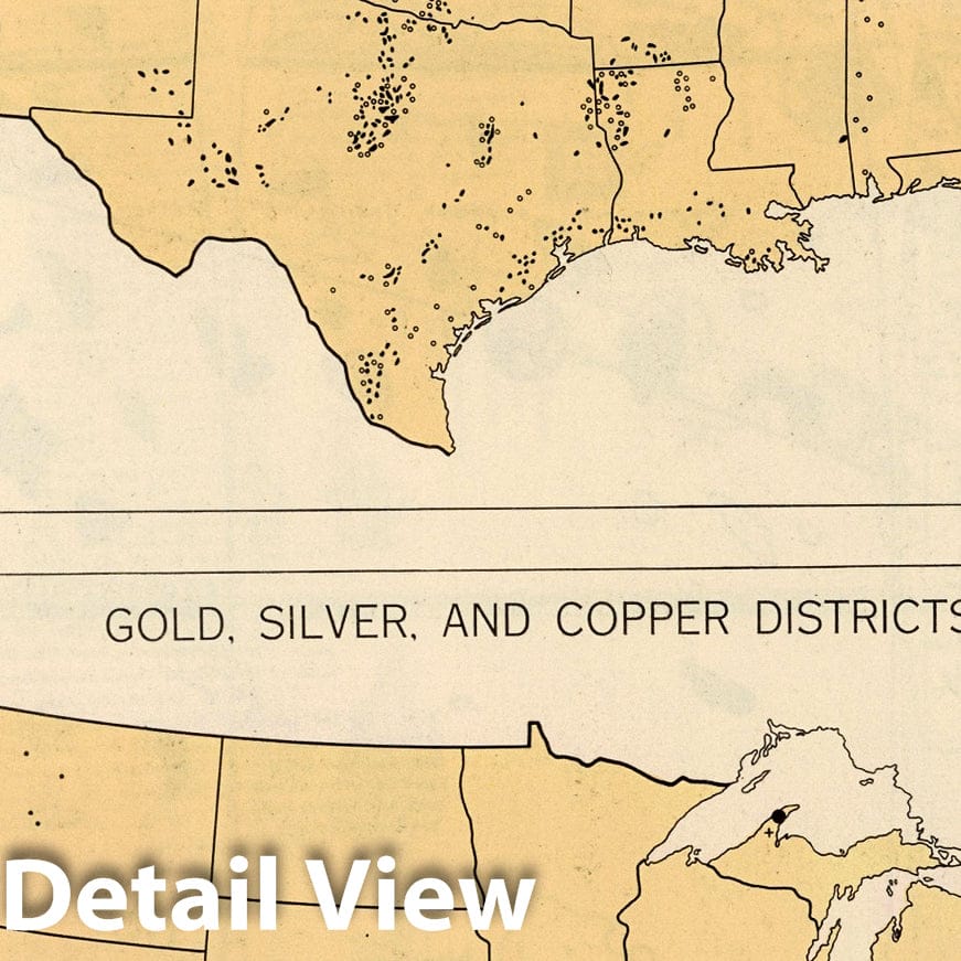United States Mineral Resources - Plate No. 7, 1932 - Historical Map Print