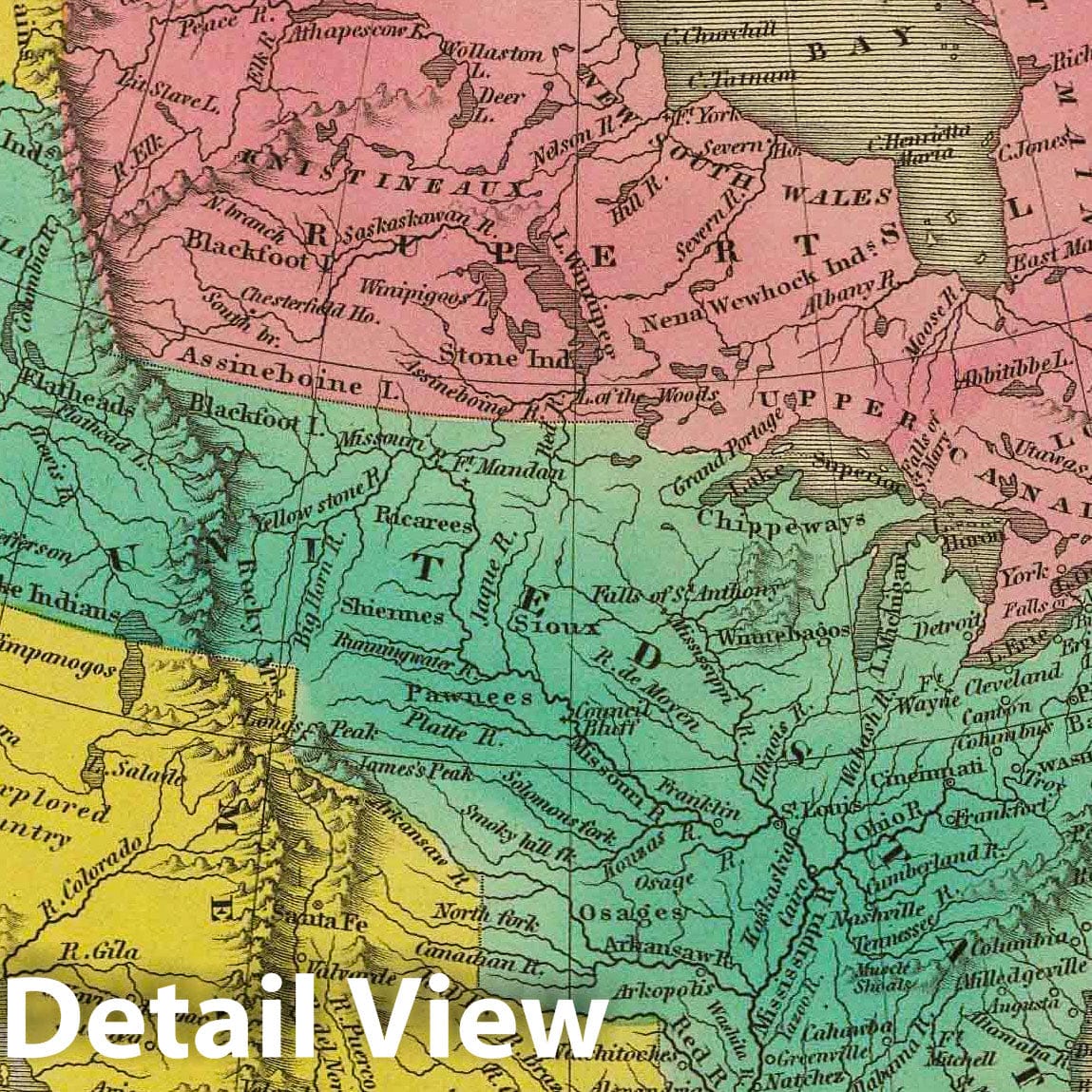 North America, 1831 - Historical Map Print