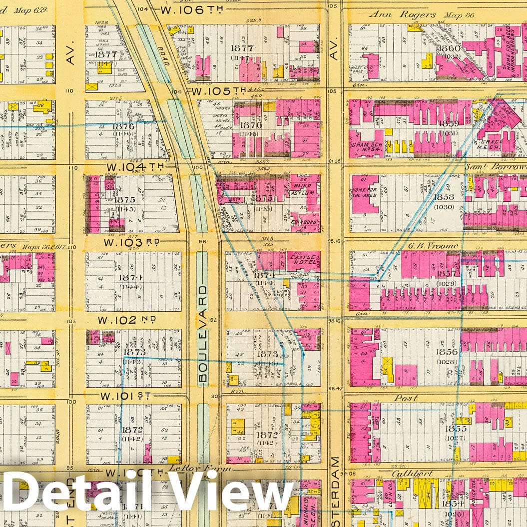 Manhattan, Ward 12 (West Side), New York City - Fire Insurance Map, 1891
