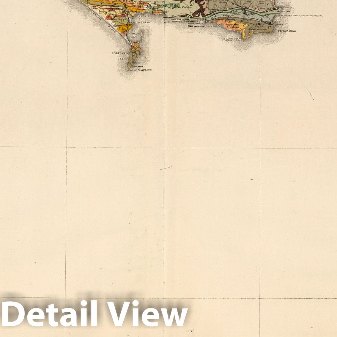 England and Wales - Geological Map, 1896 - Historical Map Print