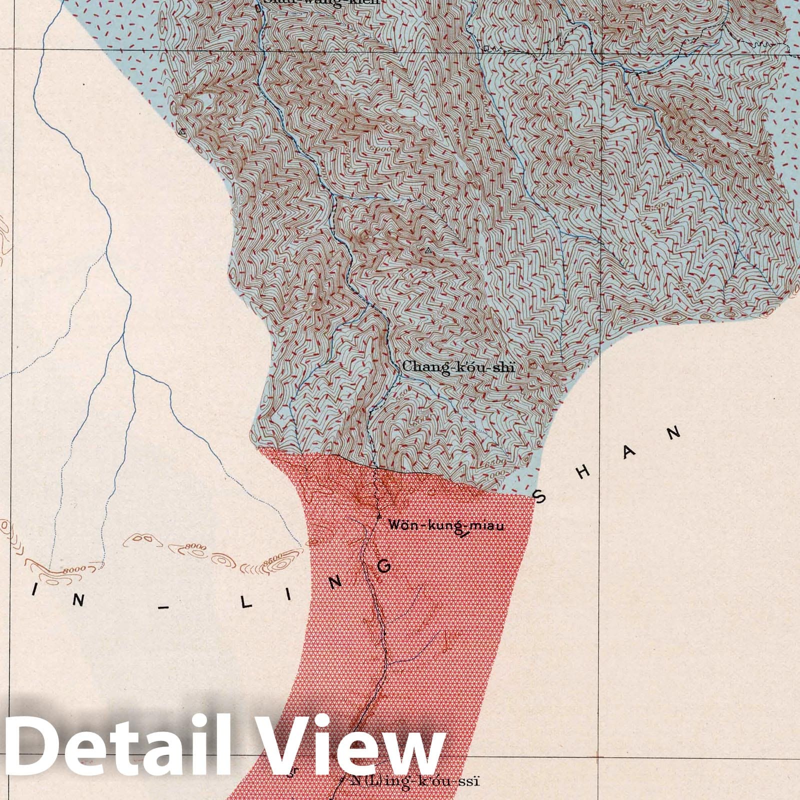 Won-Kung-Miau Sheet - Geologic Map, 1906 - Historical Map Print