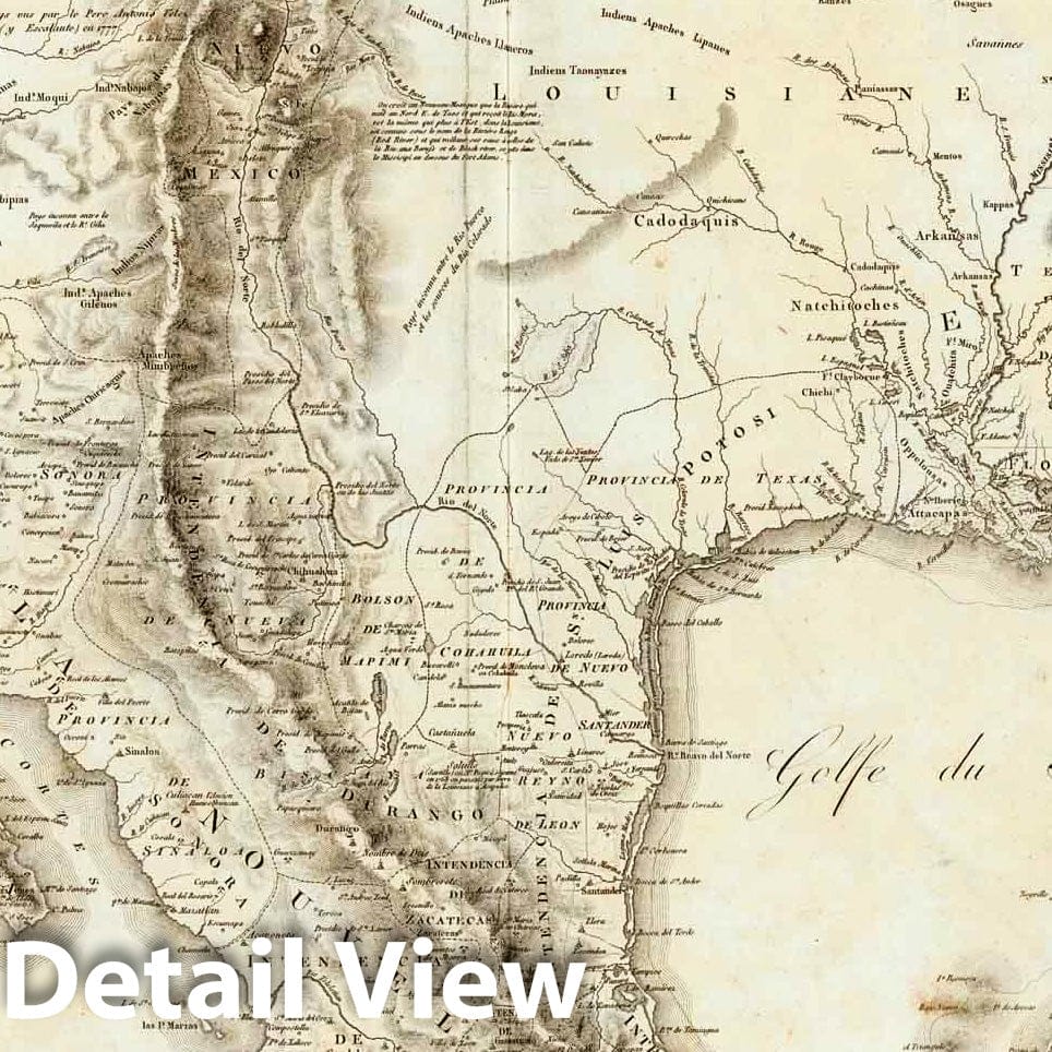 Mexico, United States, and West Indies, 1811 - Historical Map Print