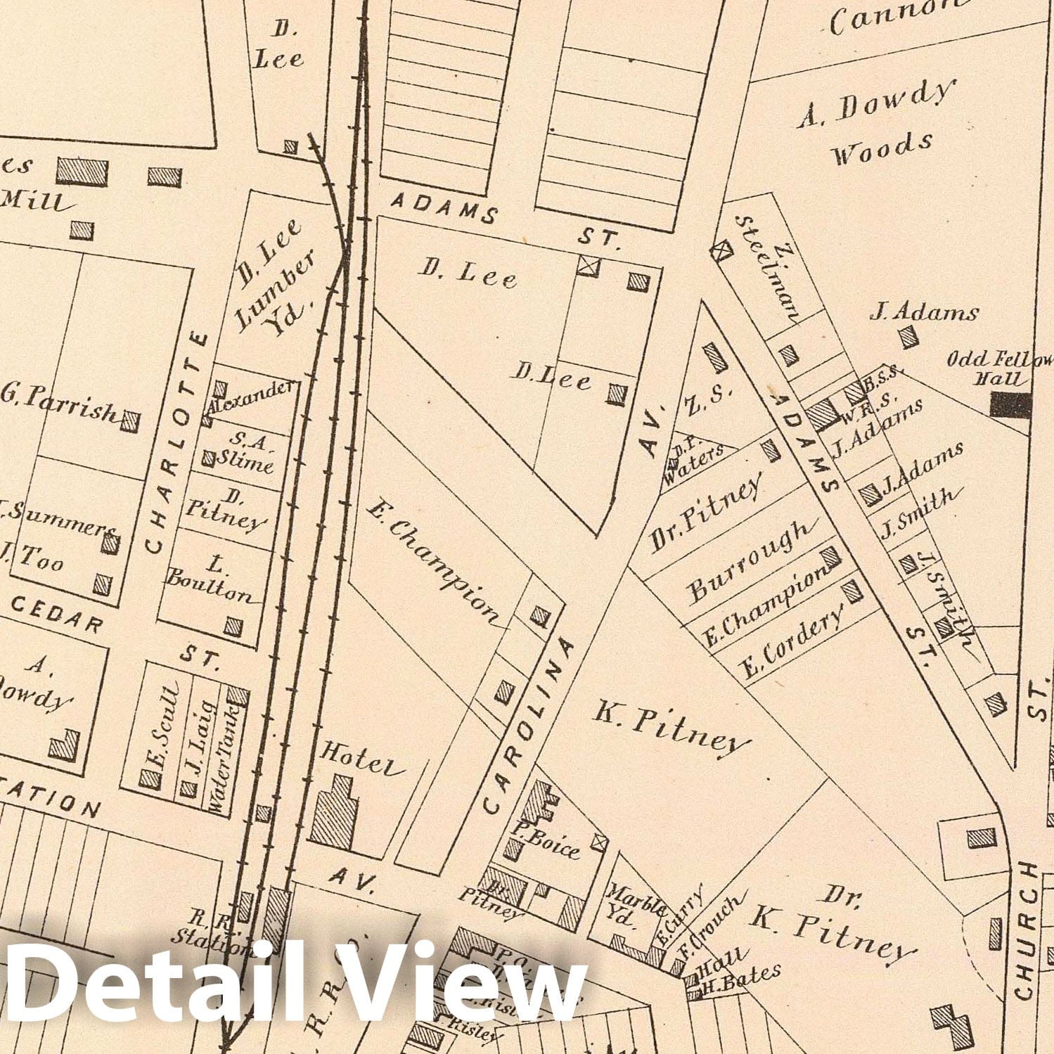 Historic Map : State Atlas Map, Absecon. 1878 - Vintage Wall Art