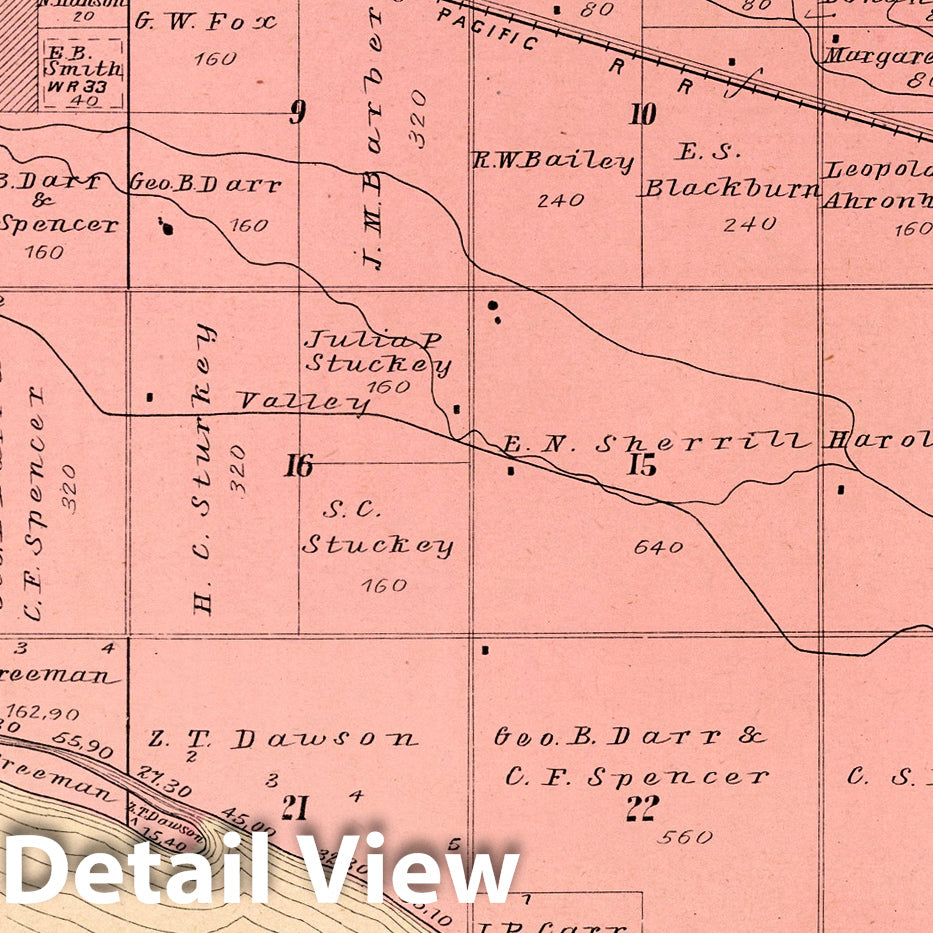 Township 9 North, Range 21 West, Dawson County, Nebraska - River Map, 1904
