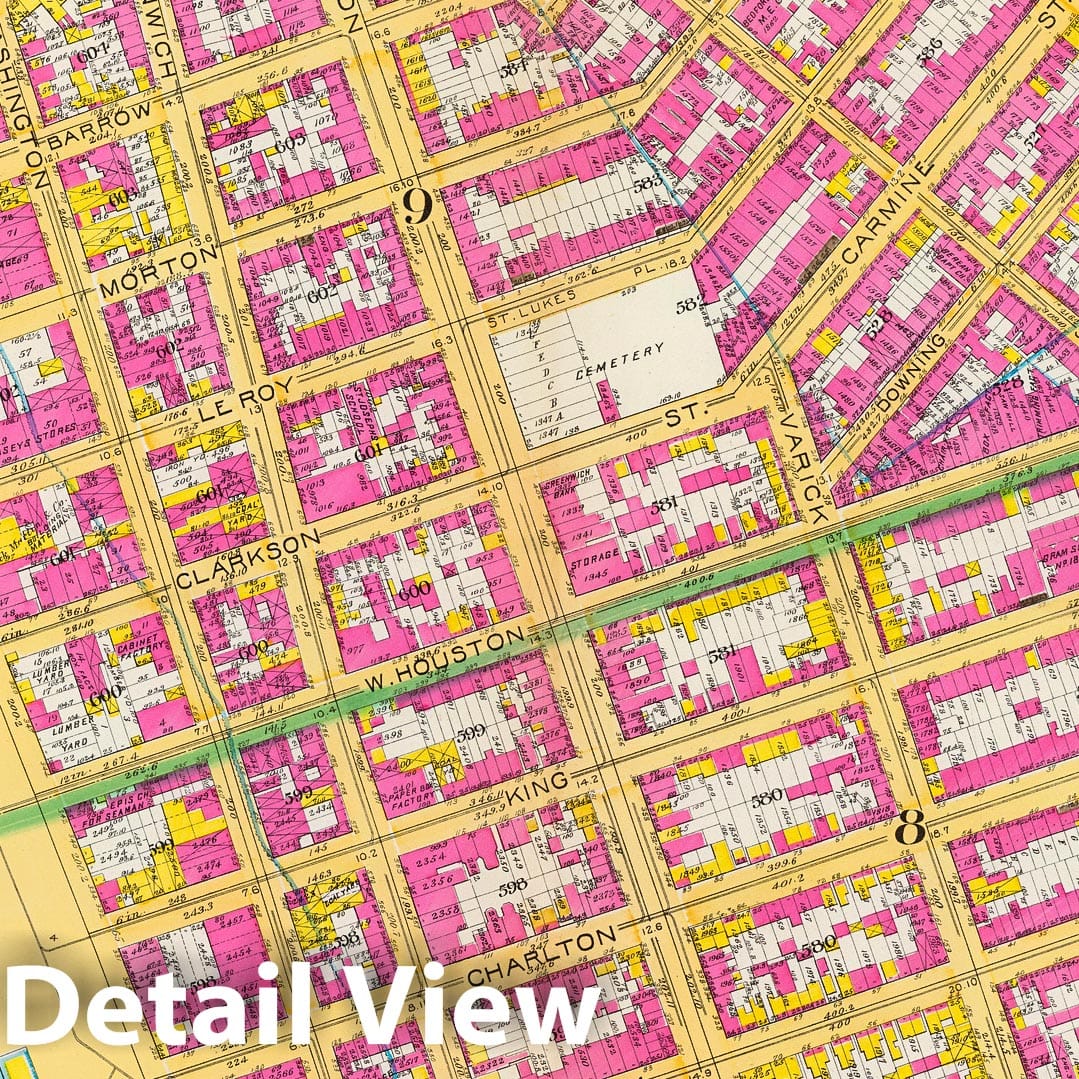 Manhattan, New York City - Fire Insurance Map, 1891