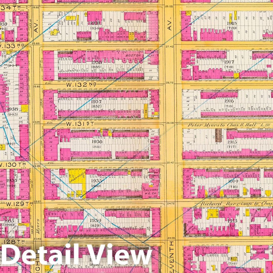 Manhattan Ward 12 (Upper West Side) Fire Insurance Map 1891
