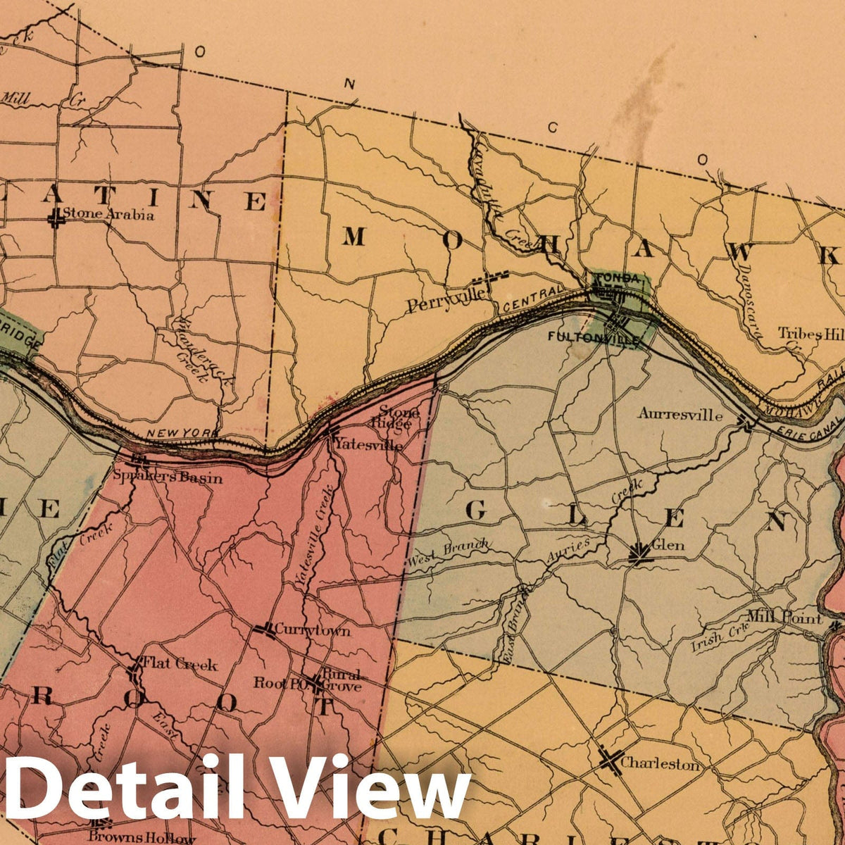 Montgomery County, New York 1868 Historical Map Print