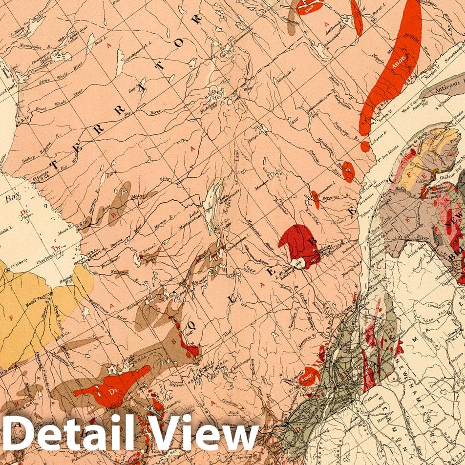 Canada - Geology, 1906 - Historical Map Print