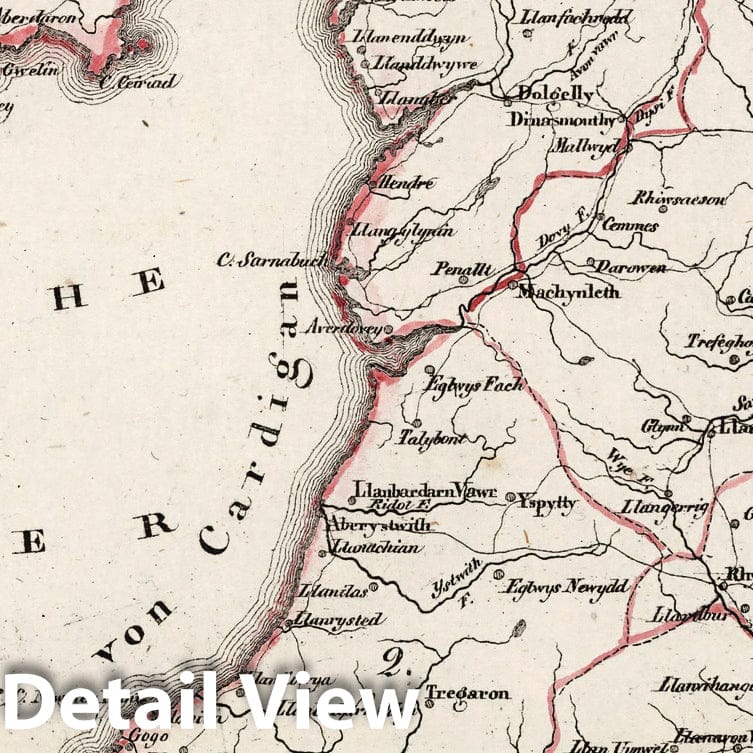 England and Wales - Boundary Map, 1830 - Historical Map Print