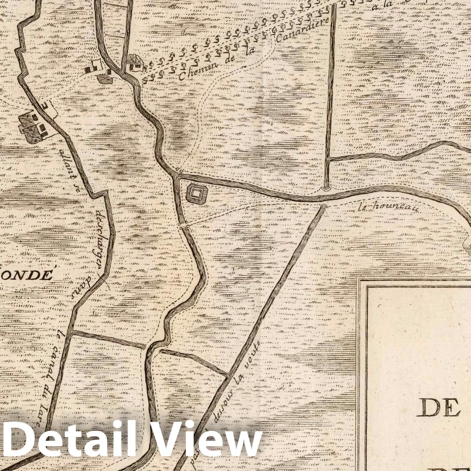 Conde Inundation Plan - Plate No. 67, 1727 - Historical Map Print