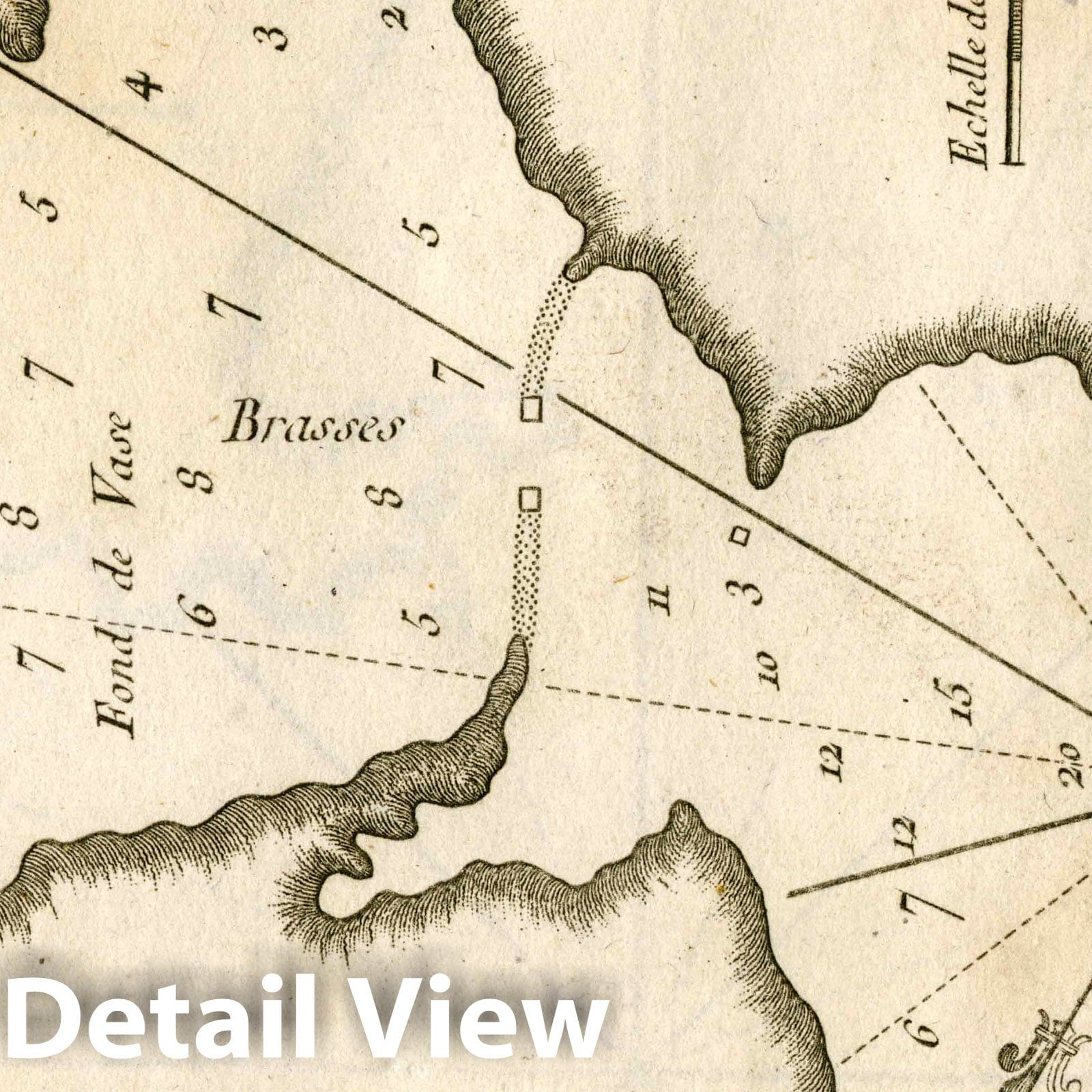 Port Lion (Port of Athens), Greece - Nautical Chart, 1764 - Historical Map Print