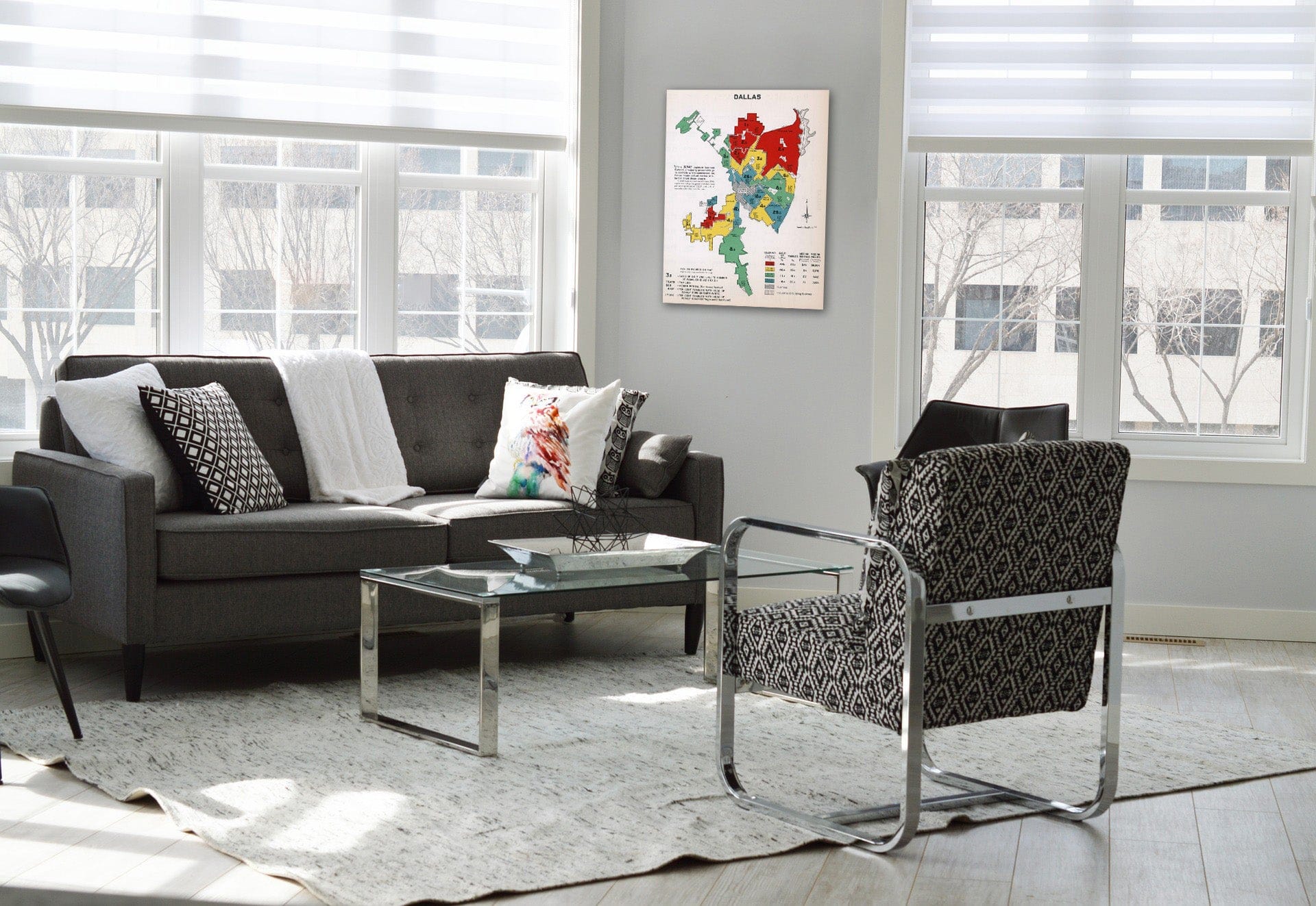 Historic Map : Dallas. 1932 - Vintage Wall Art