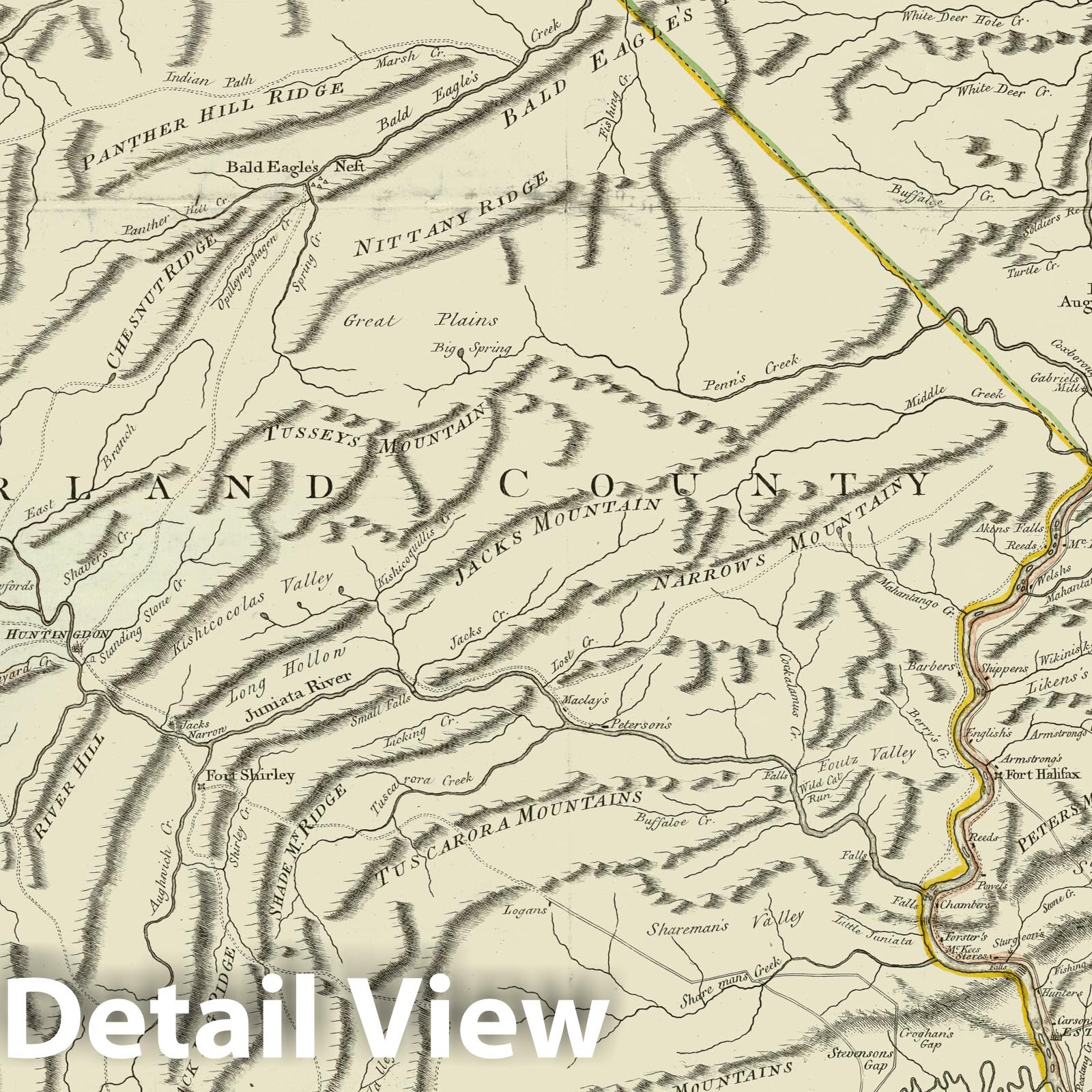 Historic Map - Map of Pennsylvania, 1776 - Vintage Wall Art