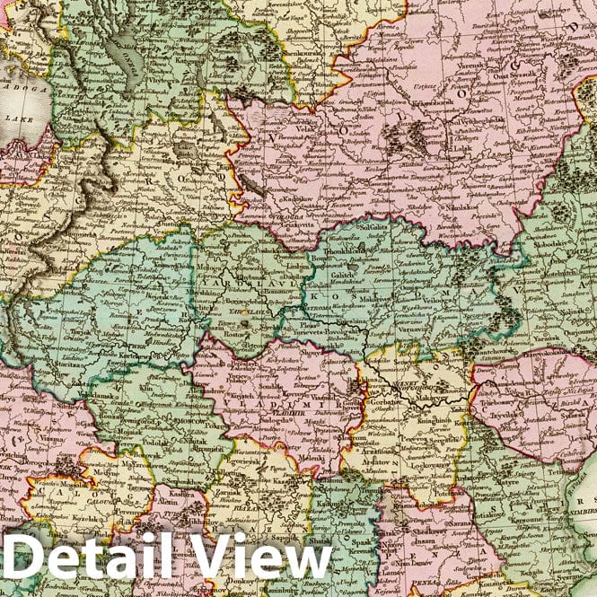 Historic Map : World Atlas Map, Russia In Europe. 1811 - Vintage Wall Art