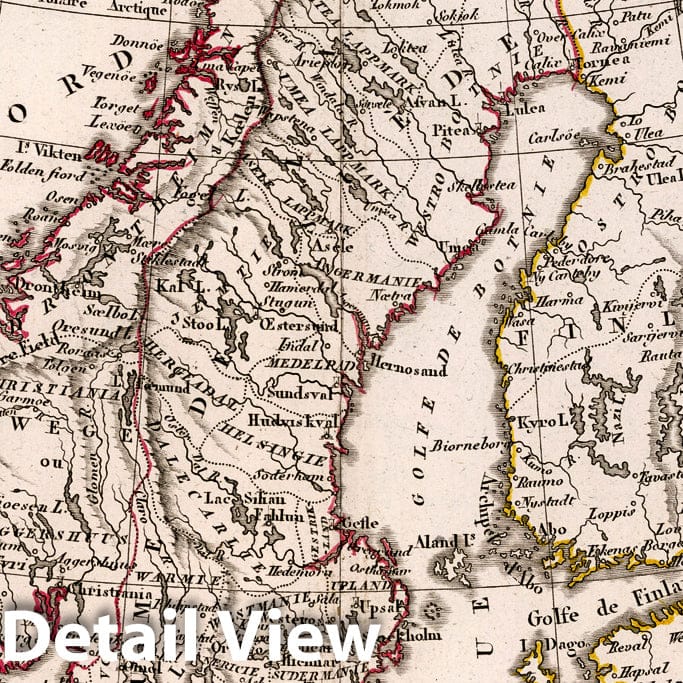 Norway, 1823 - Historical Map Print