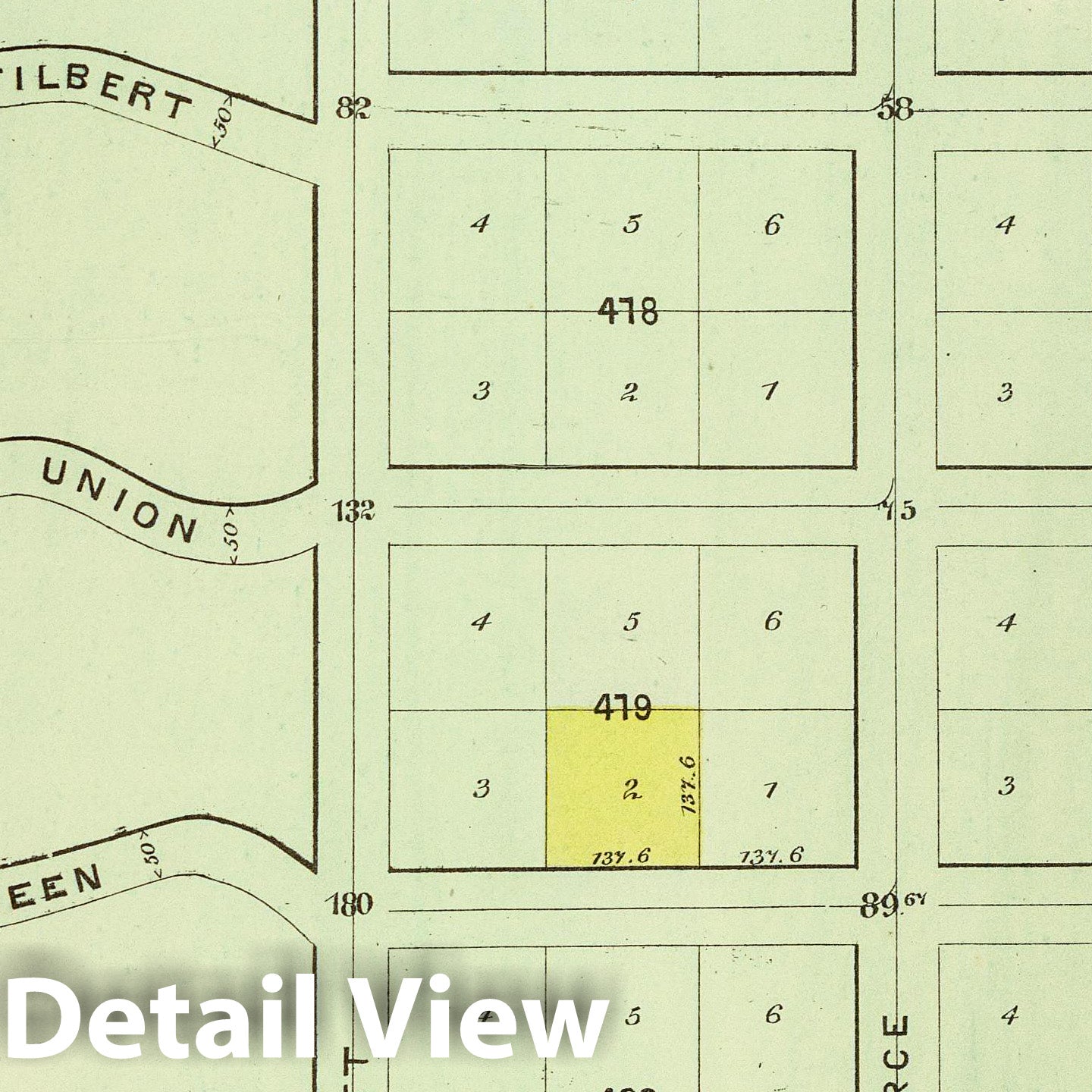 San Francisco, California - Plat No. 21, 1876 - Historical Map Print